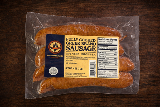 Authentic Greek Lukaniko Sausage     (3 lb bundle)